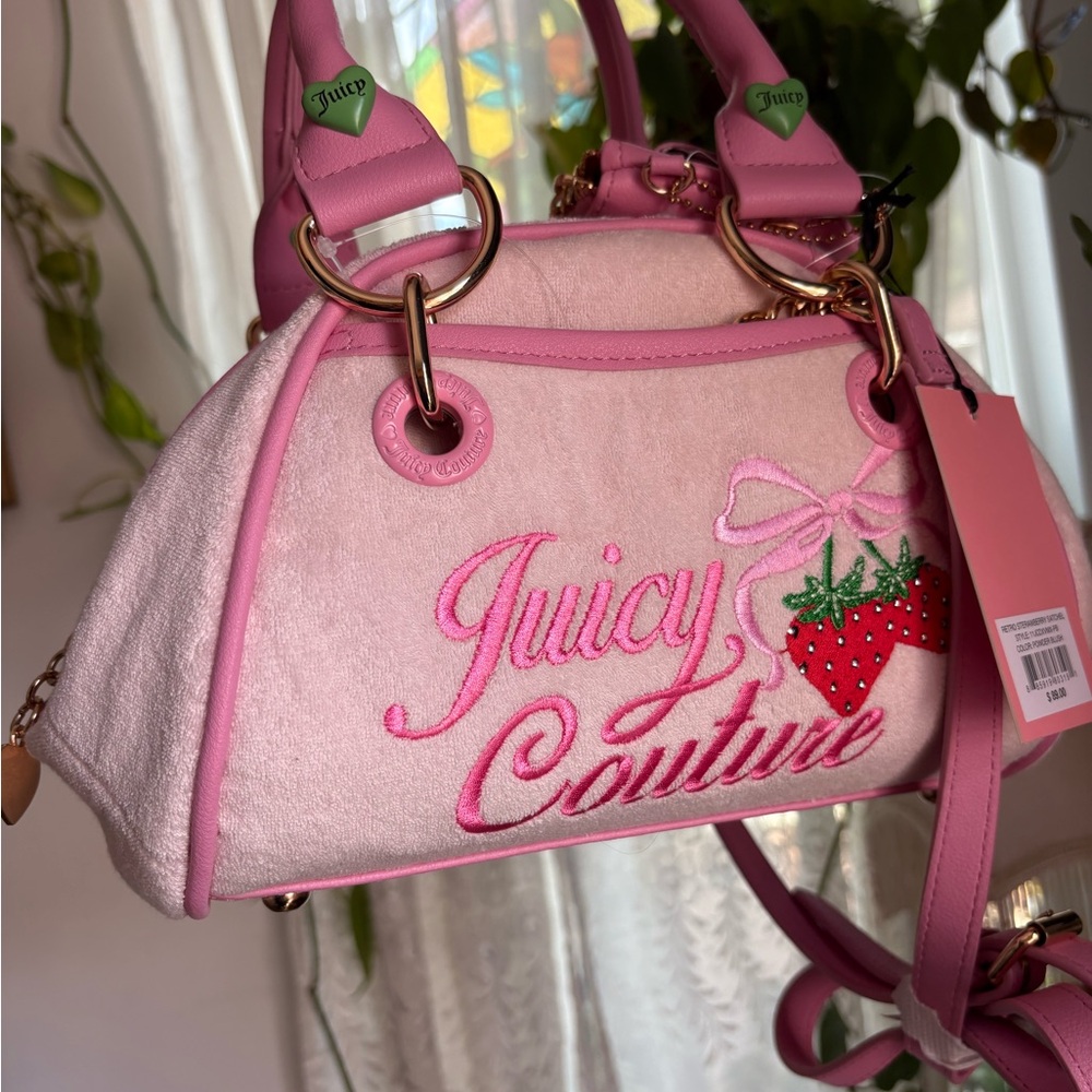 Juicy Couture Pink Retro Strawberry Satchel